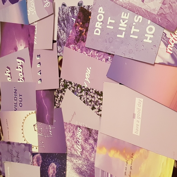 49 peace wall poster set purple - Picture 3 of 3